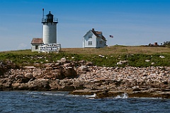 Remote Great Duck Island Light Tower with Keeper's House